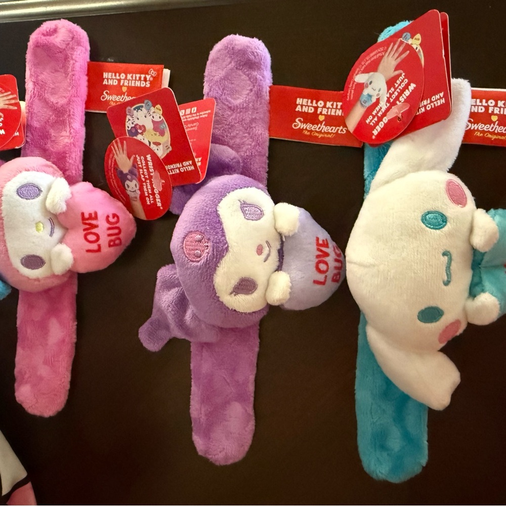 Hello Kitty Sweethearts Plush Set - Pink, Purple, Blue